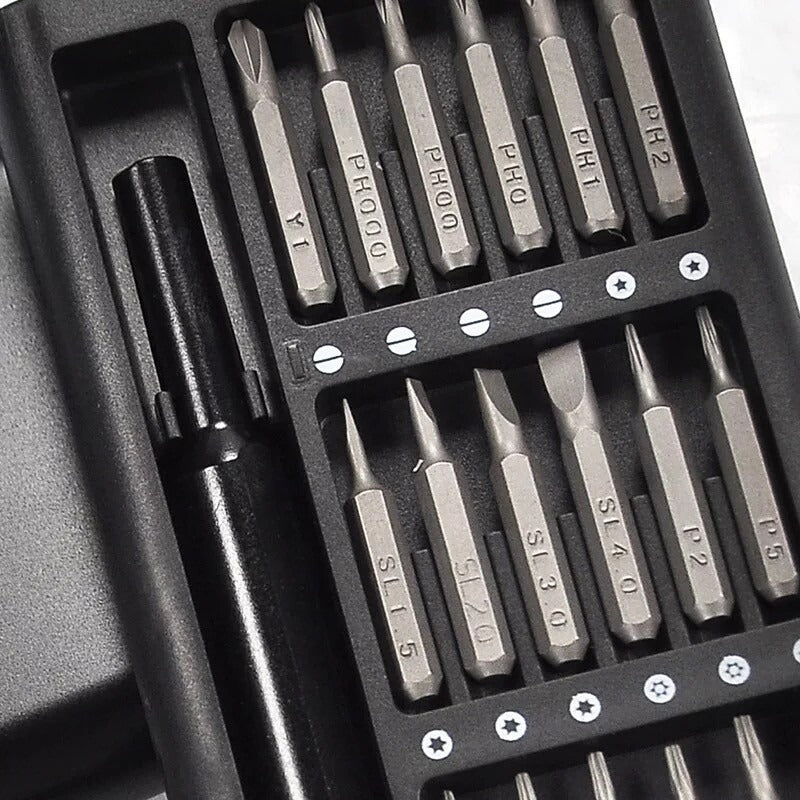 24 In 1 Screwdriver Bit Set Magnetic Disassembly Tool Durable Compact And Versatile Repair Kit For Daily Use || Plastic Handle