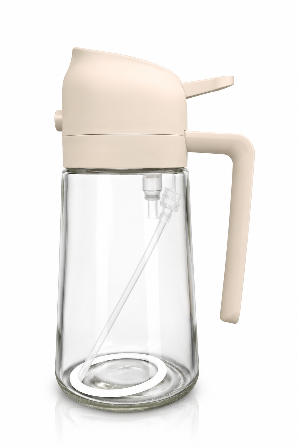 2-in-1 Oil Spray Bottle | Adjustable Mist & Dispenser | 470ml Leak-Proof Glass Container | For Cooking, BBQ, Baking & Air Fryer 470ml