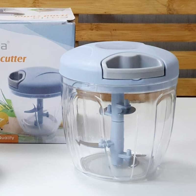 Hand Pulled Multipurpose Chopper & Cutter | Rope Pulled Chopper Multifunctional Meat Grinder, Vegetable Cutter (Random Color)