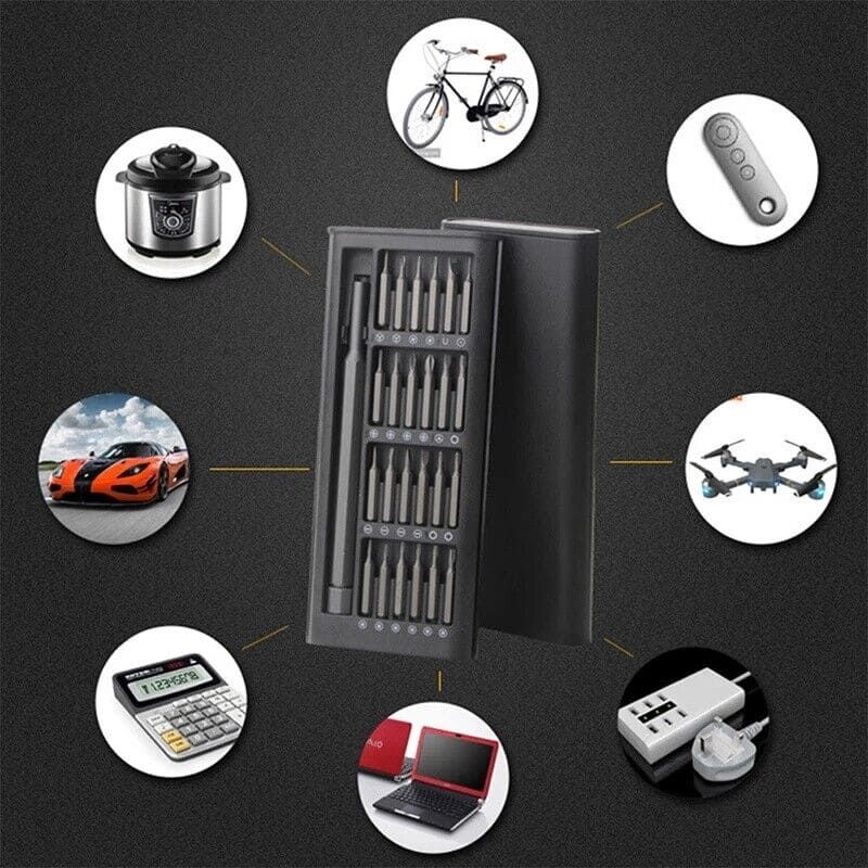 24 In 1 Screwdriver Bit Set Magnetic Disassembly Tool Durable Compact And Versatile Repair Kit For Daily Use  || Plastic Handle