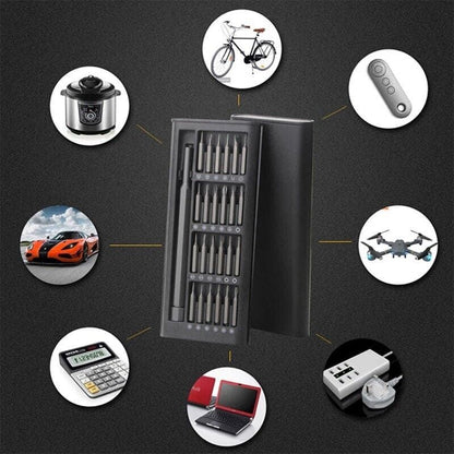 24 In 1 Screwdriver Bit Set Magnetic Disassembly Tool Durable Compact And Versatile Repair Kit For Daily Use  || Plastic Handle