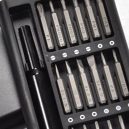 24 In 1 Screwdriver Bit Set Magnetic Disassembly Tool Durable Compact And Versatile Repair Kit For Daily Use  || Plastic Handle