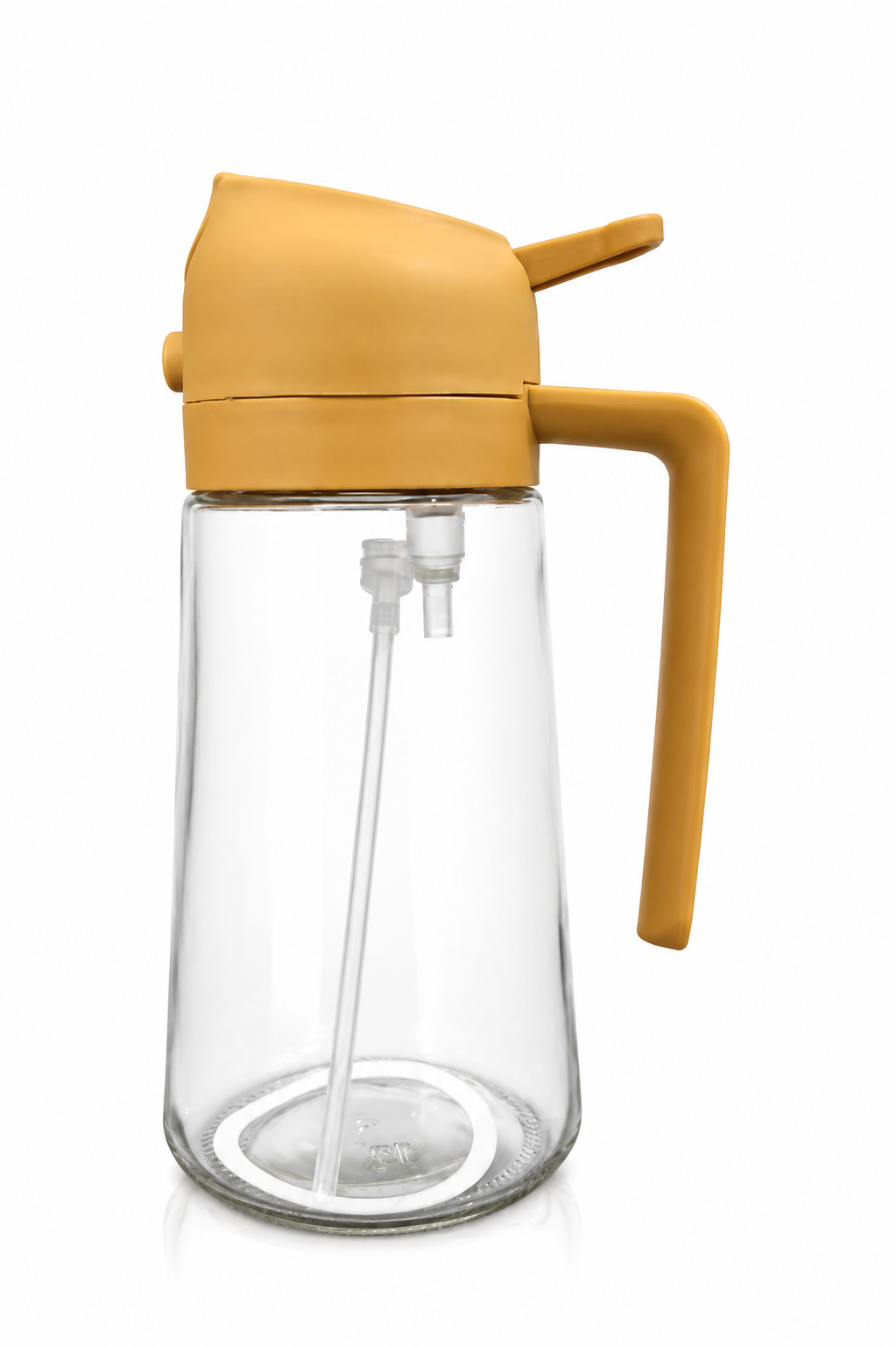 2-in-1 Oil Spray Bottle | Adjustable Mist & Dispenser | 470ml Leak-Proof Glass Container | For Cooking, BBQ, Baking & Air Fryer 470ml