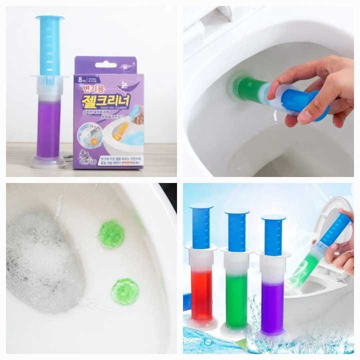 Toilet Gel Stamp Cleaner – Flower Fragrance Bathroom Freshener | Long-Lasting Odor Remover for Toilet, Sink & Urinal