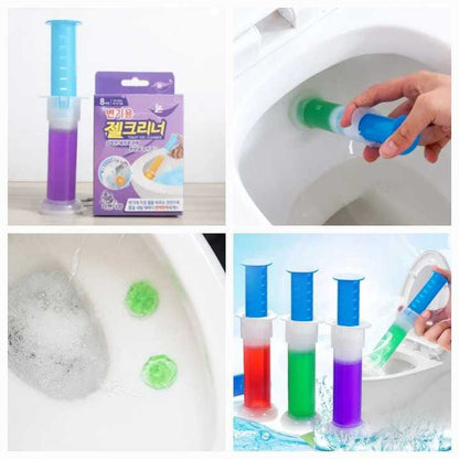 Toilet Gel Stamp Cleaner – Flower Fragrance Bathroom Freshener | Long-Lasting Odor Remover for Toilet, Sink & Urinal