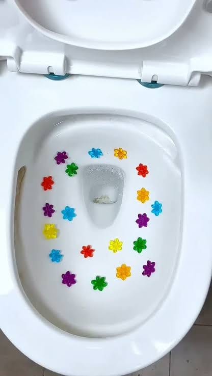 Toilet Gel Stamp Cleaner – Flower Fragrance Bathroom Freshener | Long-Lasting Odor Remover for Toilet, Sink & Urinal
