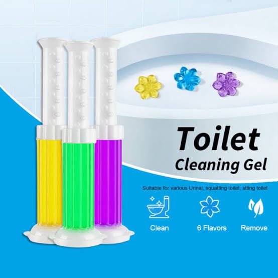 Toilet Gel Stamp Cleaner – Flower Fragrance Bathroom Freshener | Long-Lasting Odor Remover for Toilet, Sink & Urinal