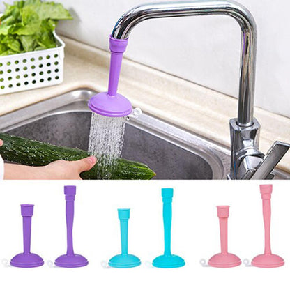 360° Flexible Kitchen Faucet Sprayer – Silicone Tap Extender with Dual Shower & Stream Modes