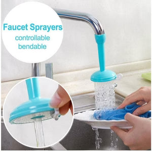 360° Flexible Kitchen Faucet Sprayer – Silicone Tap Extender with Dual Shower & Stream Modes